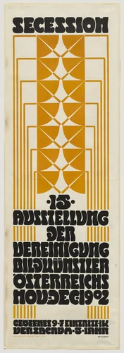 Poster for the Fifteenth Secession Exhibition by Adolf Boehm, design, 1902