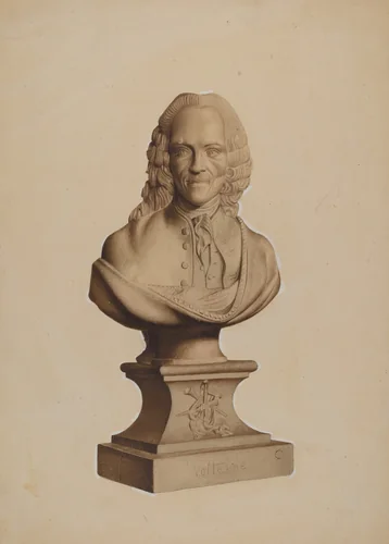 Carved Bust of Voltaire by Joseph Goldberg, index of american design, 1937