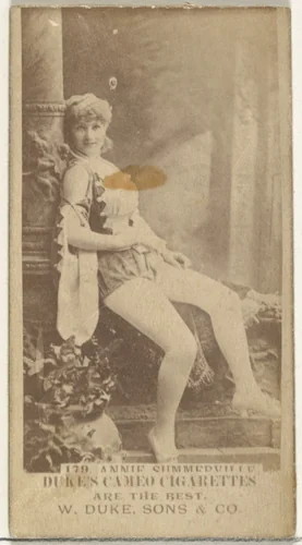 Card Number 179, Annie Summerville, from the Actors and Actresses series (N145-5) issued by Duke Sons & Co. to promote Cameo Cigarettes by W. Duke, Sons & Co., photograph, 1880-1889