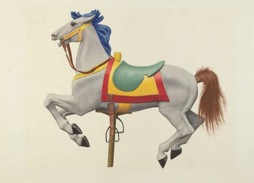 Carousel Horse by American 20th Century, index of american design, 1935-1942