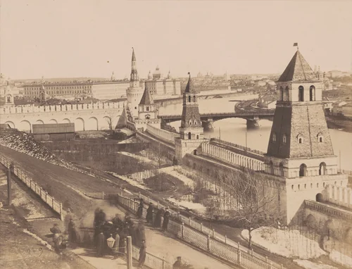 View of Moscow by Ferdinand Bureau, photograph, 1850-1859