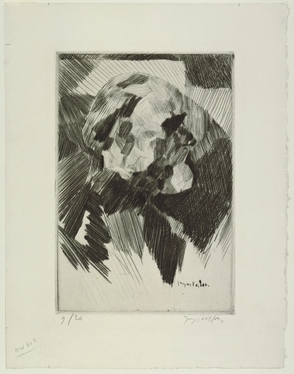 Portrait of E.D. by Jacques Villon, print, 1913