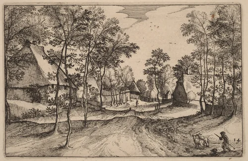 Village Road by Claes Jansz Visscher
Johannes van Doetechum the Elder
Lucas van Doetechum
Master of the Small Landscapes, print, 1612