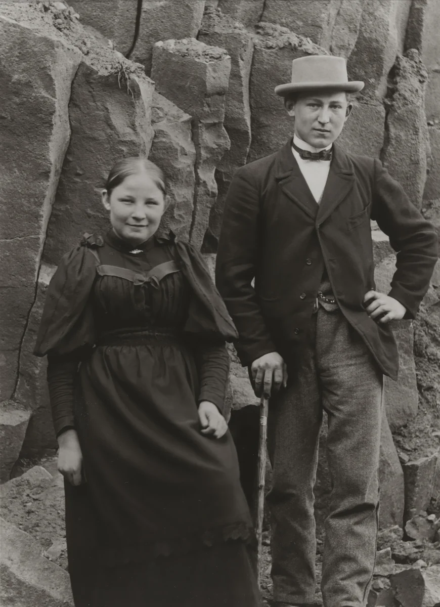 Hikers on the Hohenseelbachskopf by August Sander, photograph, 1892