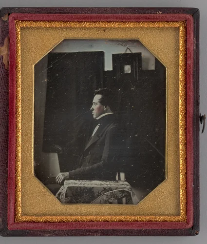 Untitled (Portrait of a Seated Man in Profile) by Unknown maker, other, 1845