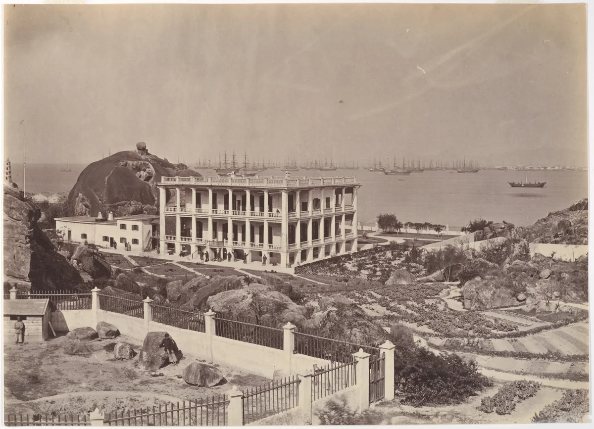View of Swatow Harbour by John Thomson, photograph, 1869