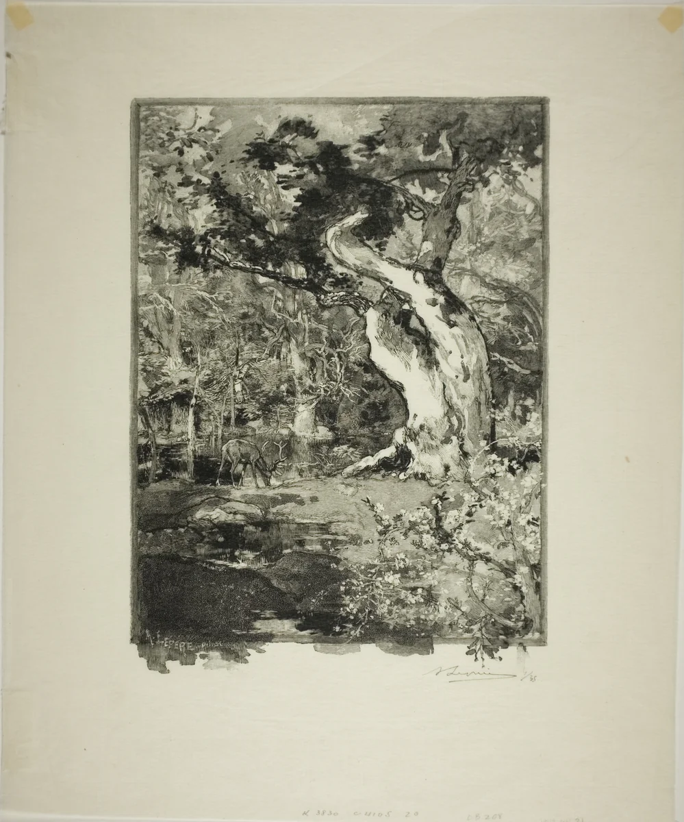 Le Clovis, Plateau de Bellecroix by Louis Auguste Lepère, print, 1890