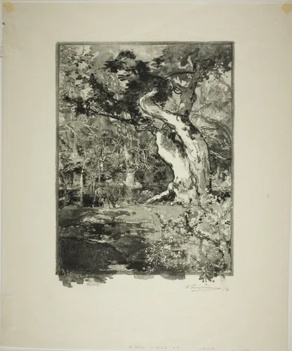 Le Clovis, Plateau de Bellecroix by Louis Auguste Lepère, print, 1890