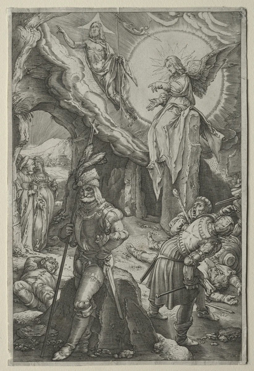 The Passion: The Resurrection by Hendrick Goltzius, print, 1591-1601