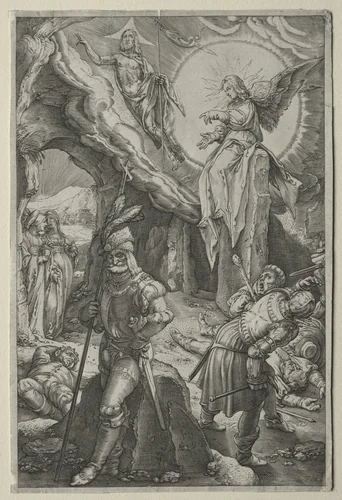 The Passion: The Resurrection by Hendrick Goltzius, print, 1591-1601