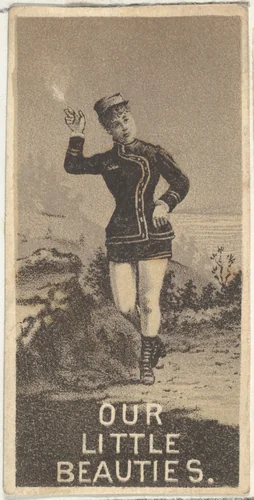 From the Actresses series (N57) promoting Our Little Beauties Cigarettes for Allen & Ginter brand tobacco products by Allen & Ginter, print, 1890