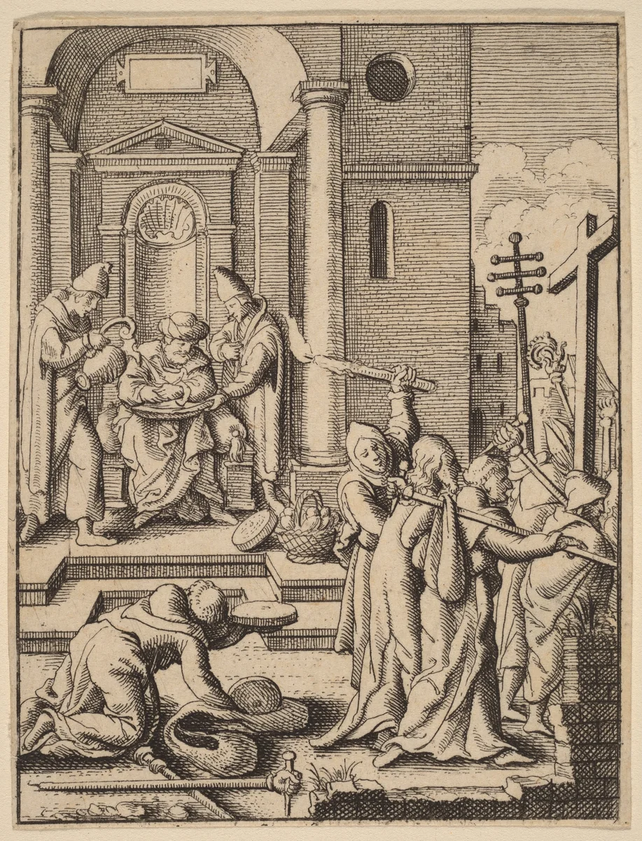 The Washing of Hands by Wenceslaus Hollar
Hans Holbein the younger, print, 1607-1677