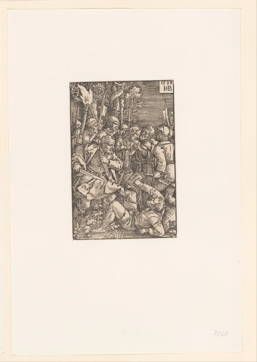 Gevangenneming van Christus by anonymous, print, 1535