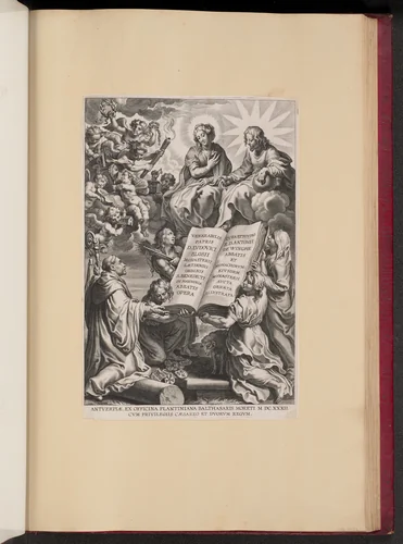Title Page for Ludovicus Blosius, Opera by Cornelis Galle
Peter Paul Rubens, print, 1632