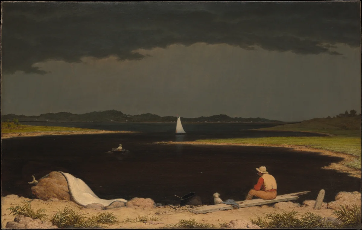 Approaching Thunder Storm by Martin Johnson Heade, artwork, 1859