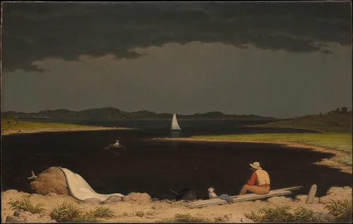Approaching Thunder Storm by Martin Johnson Heade, artwork, 1859