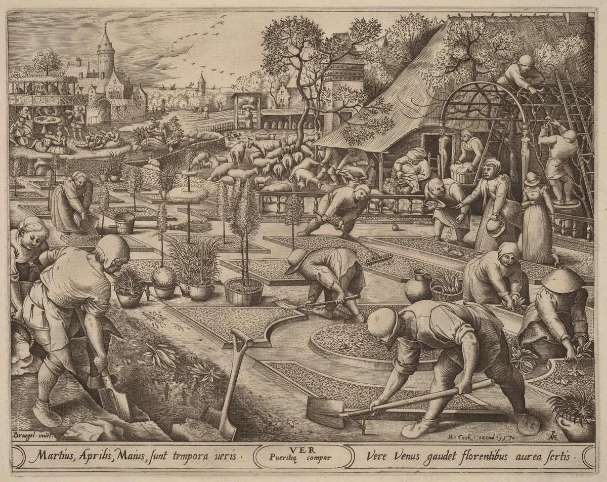 Spring by Pieter van der Heyden
Pieter Bruegel the Elder
Hieronymus Cock, print, 1570