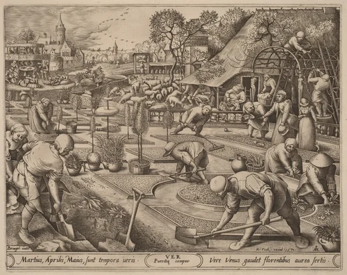 Spring by Pieter van der Heyden
Pieter Bruegel the Elder
Hieronymus Cock, print, 1570