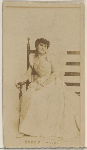 Bessie Lynch, from the Actors and Actresses series (N45, Type 8) for Virginia Brights Cigarettes by Allen & Ginter, photograph, 1885-1891