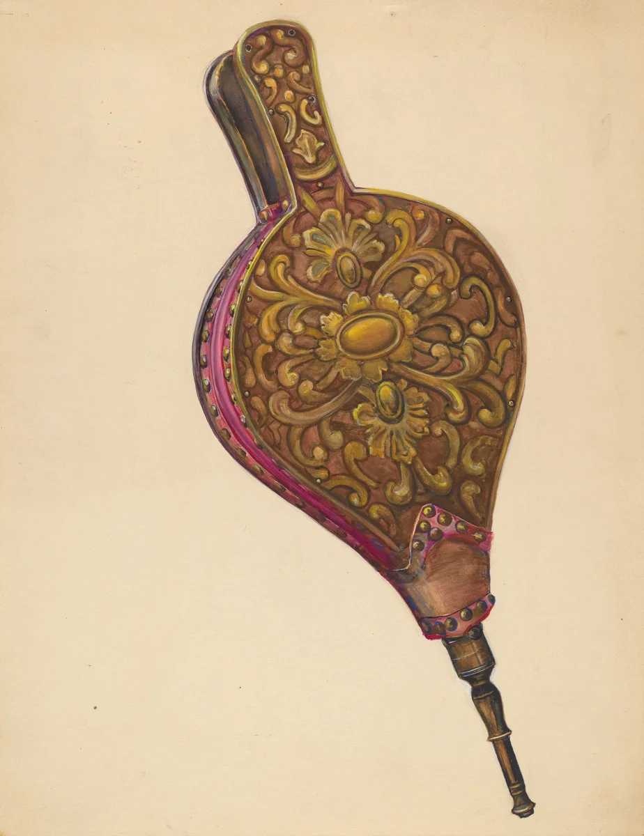 Bellows by Mina Lowry, index of american design, 1935-1942