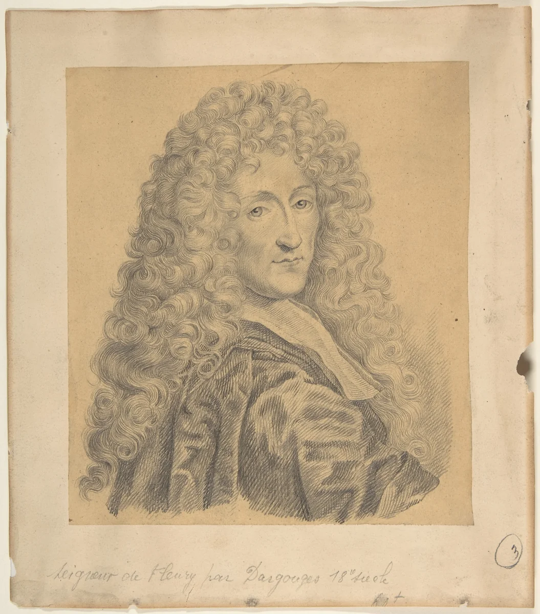 Portrait of Fleury by Georges-Edmond Dargouge, drawing, 1897-1955