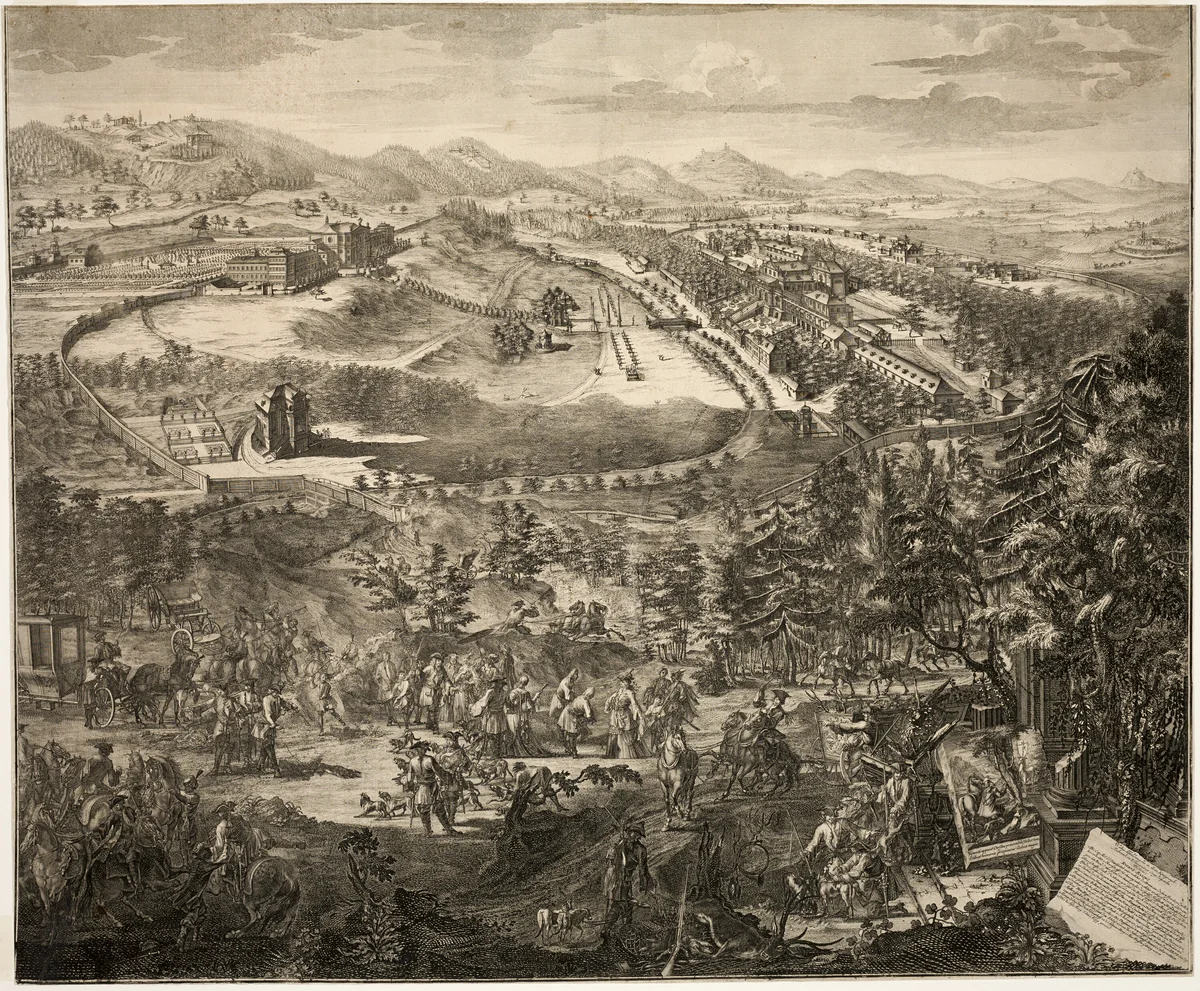 Kuks Baden, Bohemia by Unknown Artist, print, 1720-1730