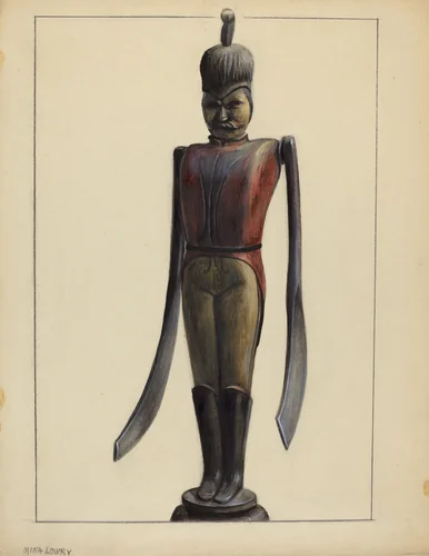 Whirligig by Mina Lowry, index of american design, 1935-1942