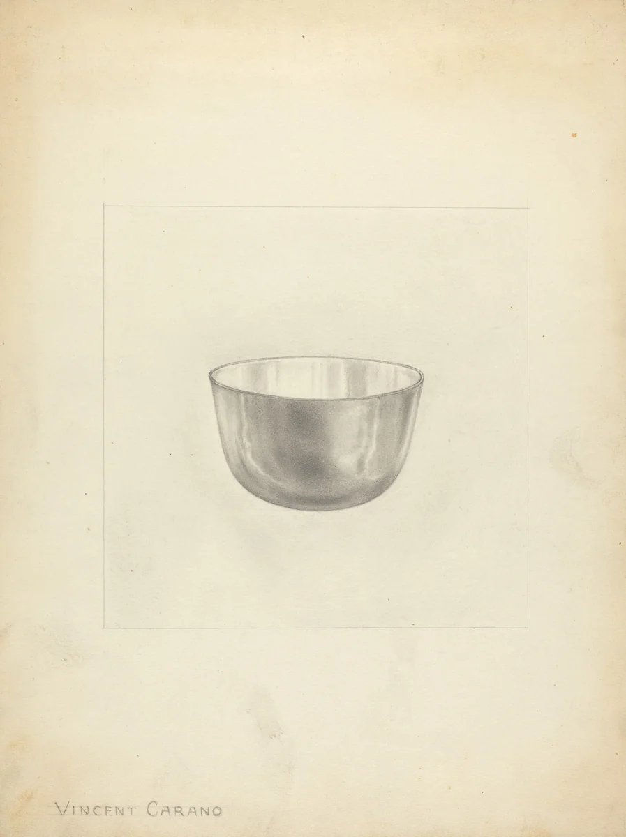 Silver Wine Tumbler by Vincent Carano, index of american design, 1935-1942