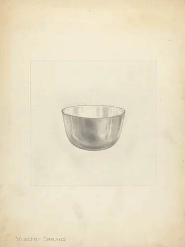 Silver Wine Tumbler by Vincent Carano, index of american design, 1935-1942
