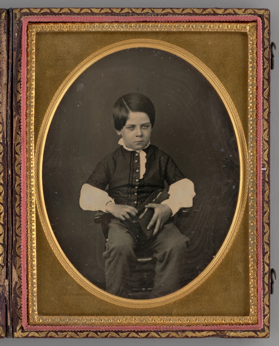 Untitled (Portrait of a Seated Boy) by Nelson's Gallery, other, 1853
