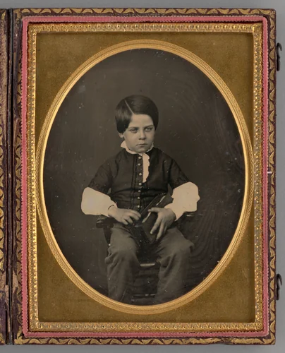 Untitled (Portrait of a Seated Boy) by Nelson's Gallery, other, 1853