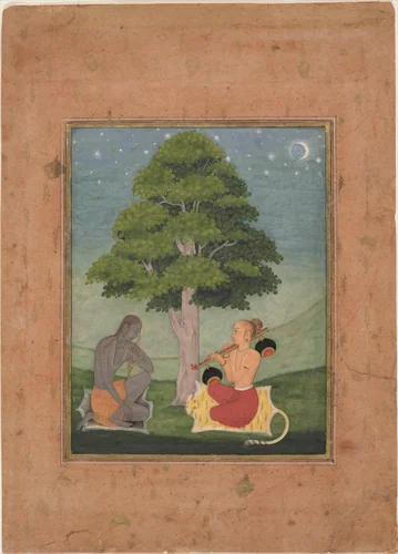 Kedar Ragini: Folio from a ragamala series (Garland of Musical Modes) by Ruknuddin, painting, 1680-1705