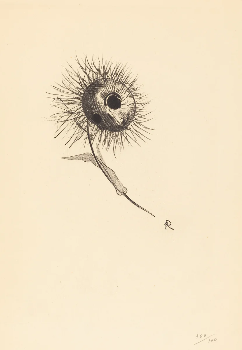 Cul-de-Lampe by Odilon Redon, portfolio, 1890