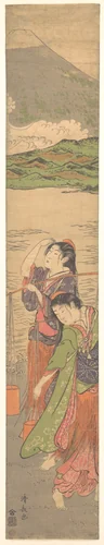Dance of the Beach Maidens by Torii Kiyonaga (鳥居清長), print, 1767-1799