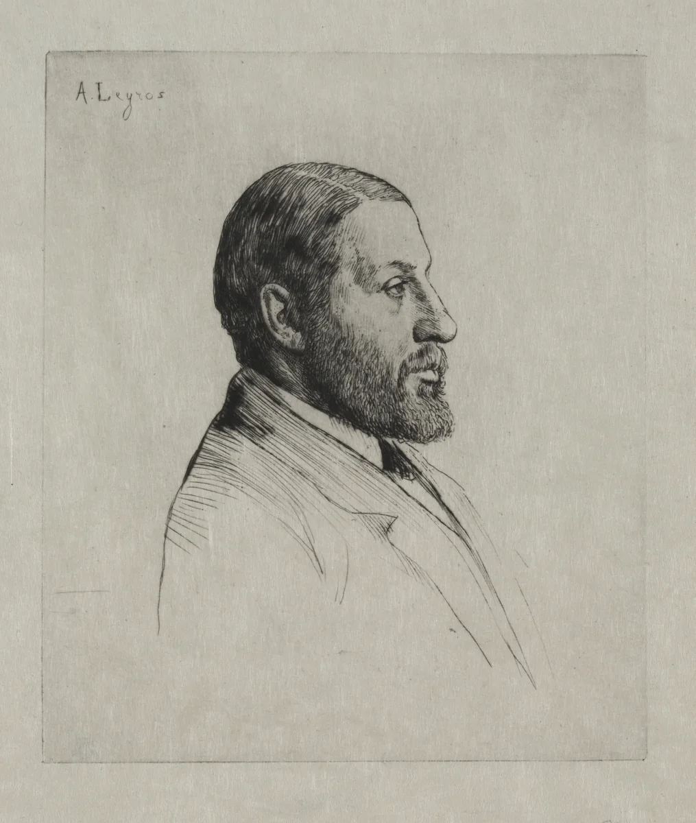 Murray Marks by Alphonse Legros, print, 1857-1911