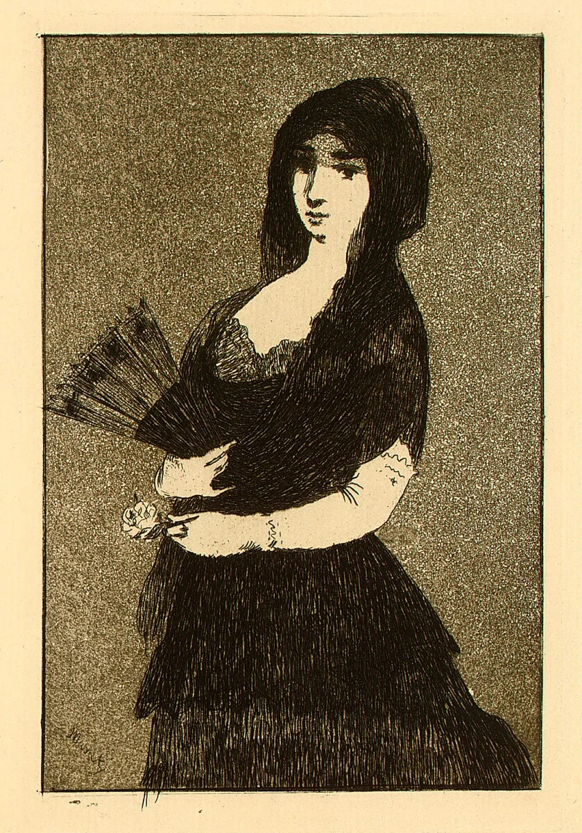 Fleur Exotique (Exotic Flower) by Edouard Manet, print, 1869