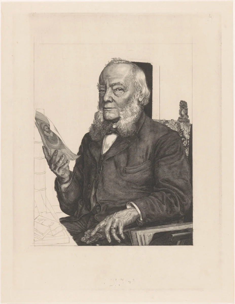 Portret van Dirk Christiaan Meijer jr. by Pieter Dupont, print, 1908