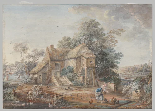 Le Petit Trianon, Versailles by Louis-Nicolas van Blarenberghe, drawing, 1700-1799