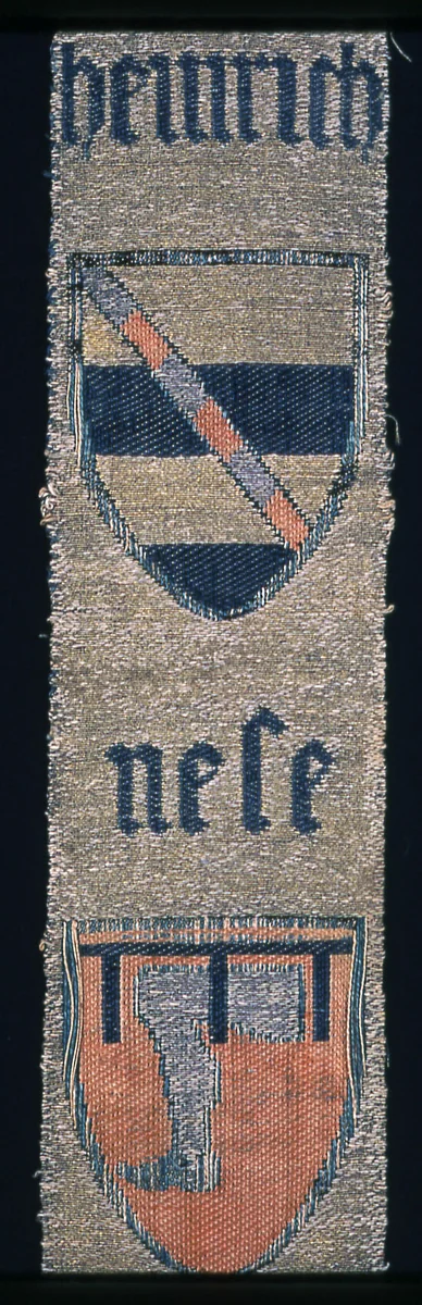 Portion of an Orphrey Band with Coat-of-Arms by Germany, Cologne, textile, 1401-1500