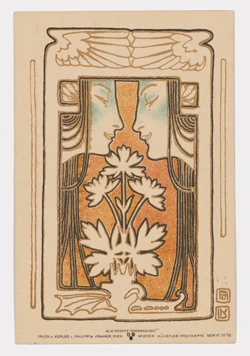 Wiener Künstler-Postkarte Serie 4/10 by Josef Hoffmann, design, 1898