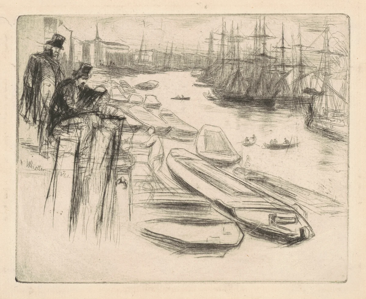 The Little Pool by James McNeill Whistler, print, 1861