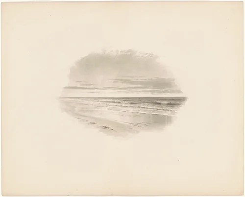 Seascape by William Trost Richards, drawing, 1809-1899