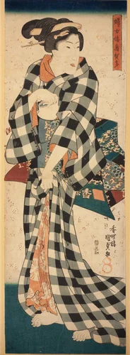 Image of a Japanese Woman (Fujo Yamato sugata) by Utagawa Kunisada (歌川国貞), print, 1825-1840