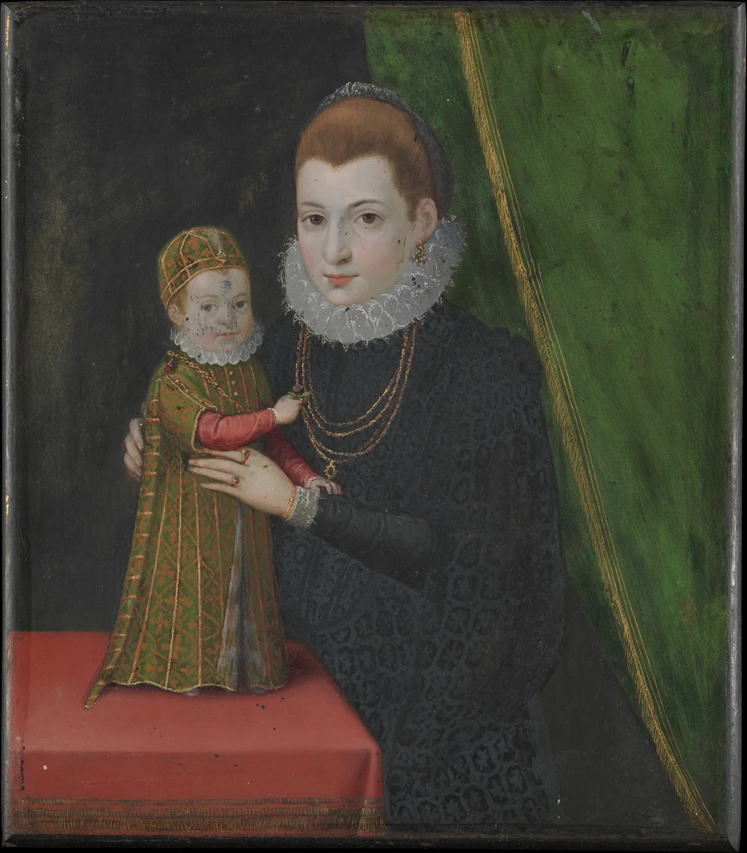 Mary, Queen of Scots, with Her Son, James by British Painter, painting, 1800-1899