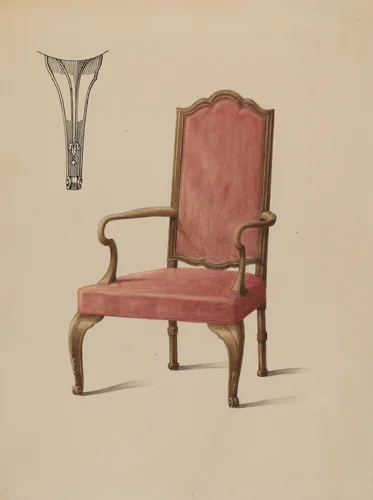 Armchair by Carl Weiss, index of american design, 1935-1942