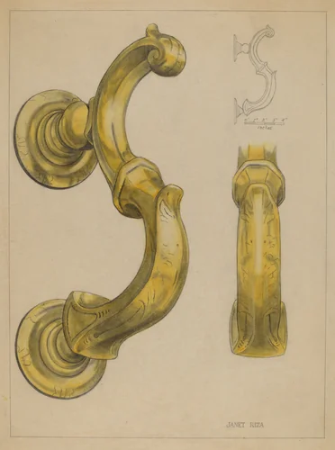 Door Knocker by Janet Riza, index of american design, 1936