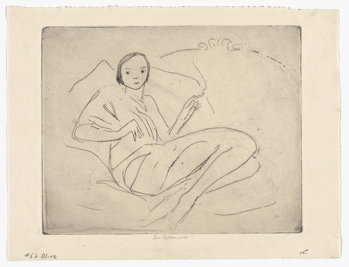 Olive by Anne Goldthwaite, print, 1931