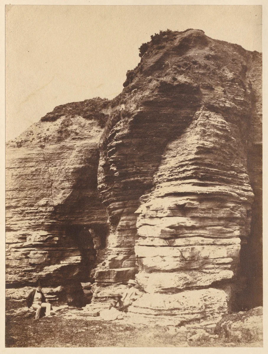 Rocks at Livermead near Torquay (England) by John Dillwyn Llewelyn, photograph, 1847-1857