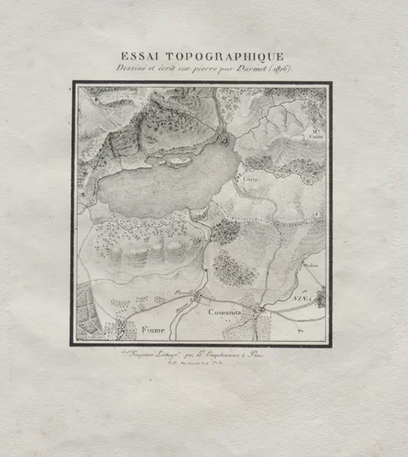 Receuil d'essais lithographiques: Essai topographique by Darmet, book, 1816