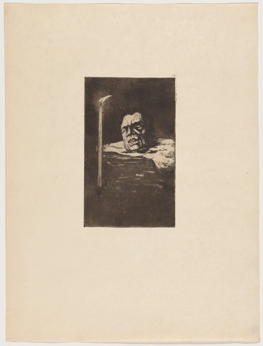 La supplicié (The Executed) by Henri-Charles Guérard, print, 1895